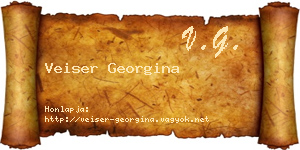 Veiser Georgina névjegykártya