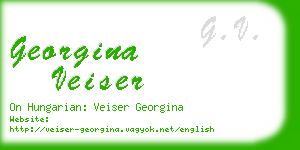 georgina veiser business card